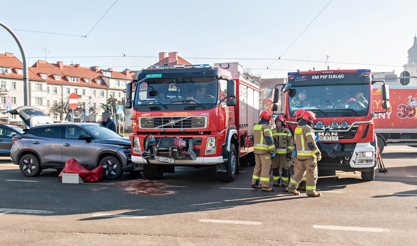 Zderzyli się z wozem strażackim zdjęcie nr 344241