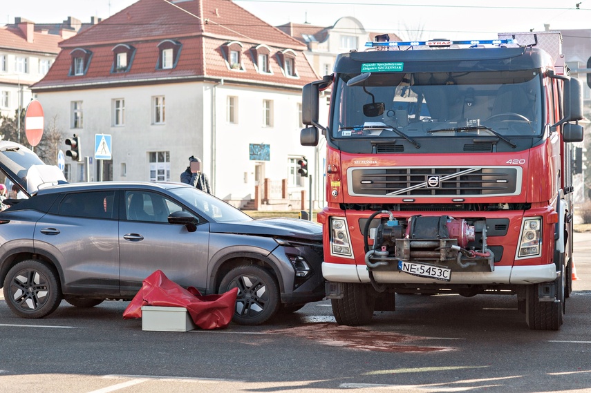 Zderzyli się z wozem strażackim zdjęcie nr 344244