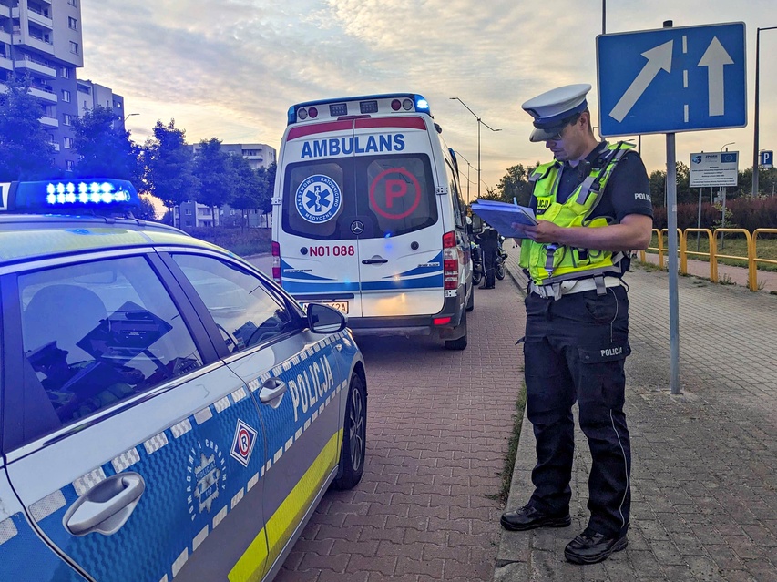 Potrącenie rowerzystki zdjęcie nr 349253