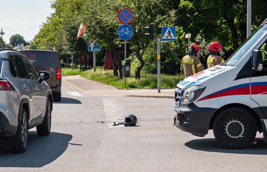 Potrącenie motorowerzysty zdjęcie nr 350474