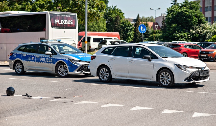 Potrącenie motorowerzysty zdjęcie nr 350473