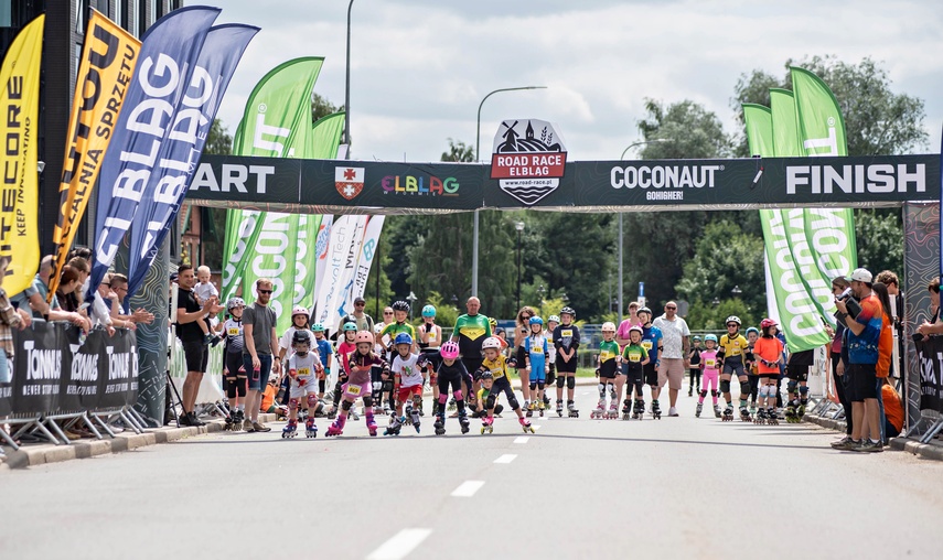 Ścigali się na szosie i rolkach. Road Race w Elblągu zdjęcie nr 351585
