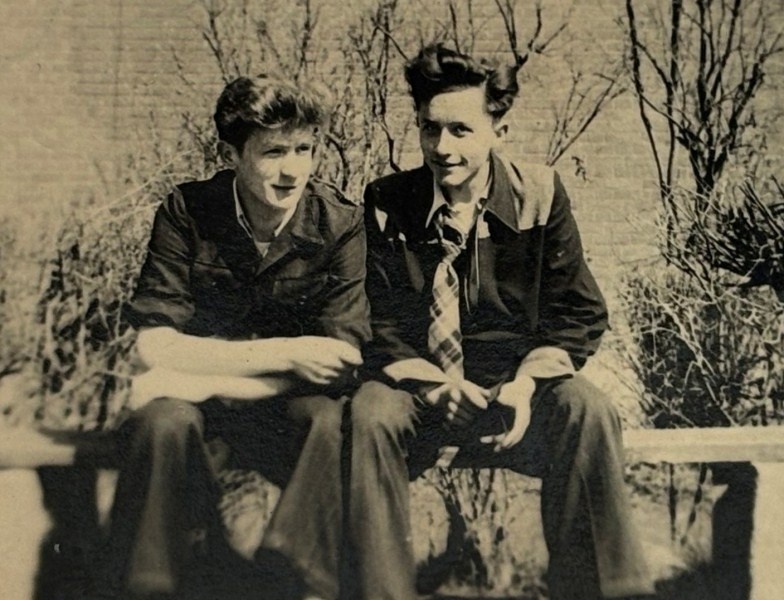 Henryk Myśliński (z prawej) i Zielonka Filichowski Henryk Myśliński (z prawej) i Zielonka Filichowski