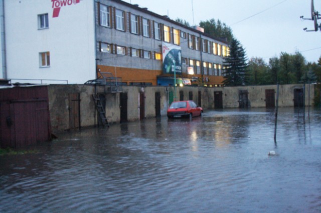 Garaże przy ul. Panieńskiej.