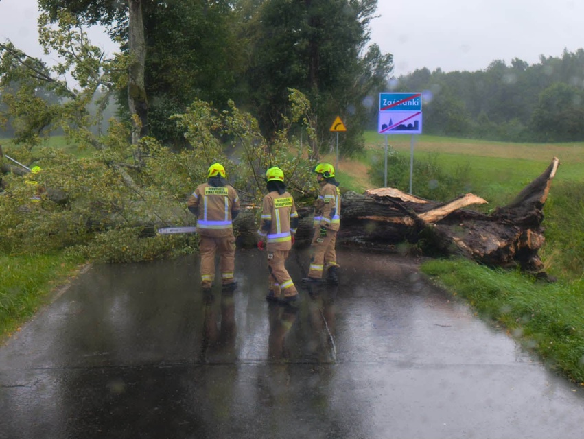 Skutki wichury i ulewnego deszczu zdjęcie nr 352875