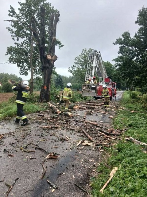 Skutki wichury i ulewnego deszczu zdjęcie nr 352883