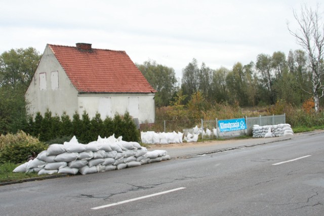 Warszawska na wysokości ogródków działkowych.