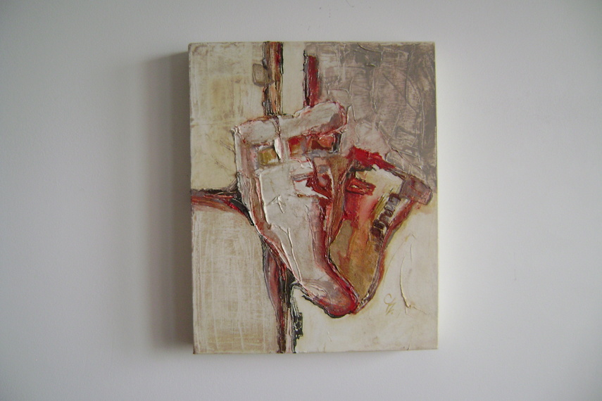 Moje serce bije dla ciebie - tryptyk (jeden z obrazów), płótno, olej, wymiary 30 x 24 cm - obraz z Moje serce bije dla ciebie - tryptyk (jeden z obrazów), płótno, olej, wymiary 30 x 24 cm - obraz z