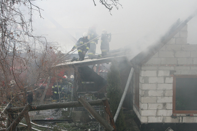 Pożar w Kępkach zdjęcie nr 30222