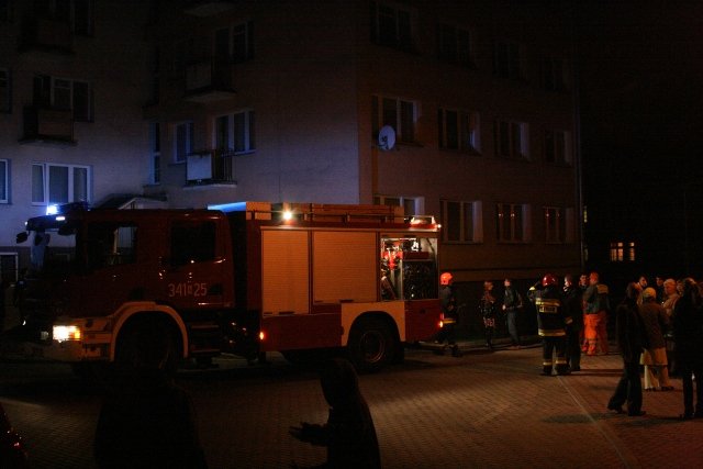Elbląg Pożar mieszkania