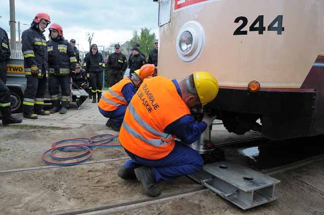 Zderzenie dwóch tramwajów - ćwiczenia zdjęcie nr 35288