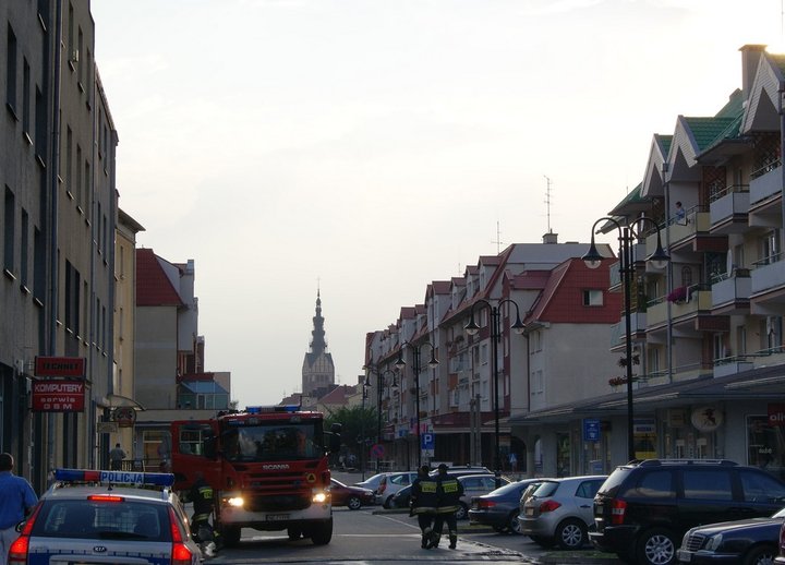 Akcja strażaków przy Bałuckiego zdjęcie nr 37506
