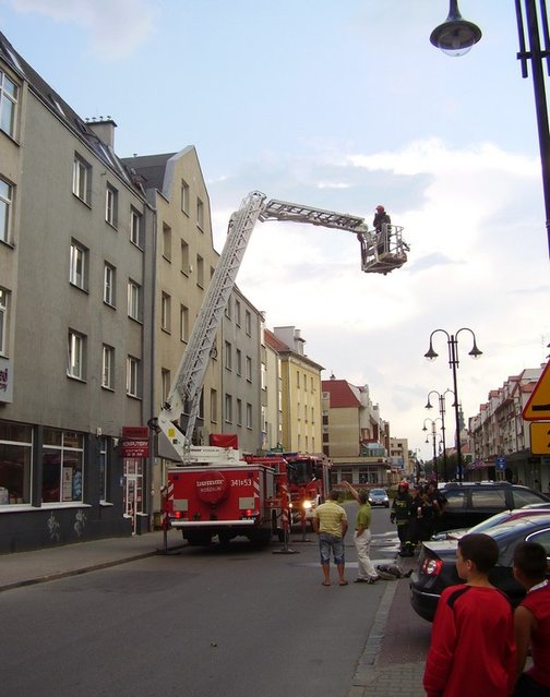 Akcja strażaków przy Bałuckiego zdjęcie nr 37501