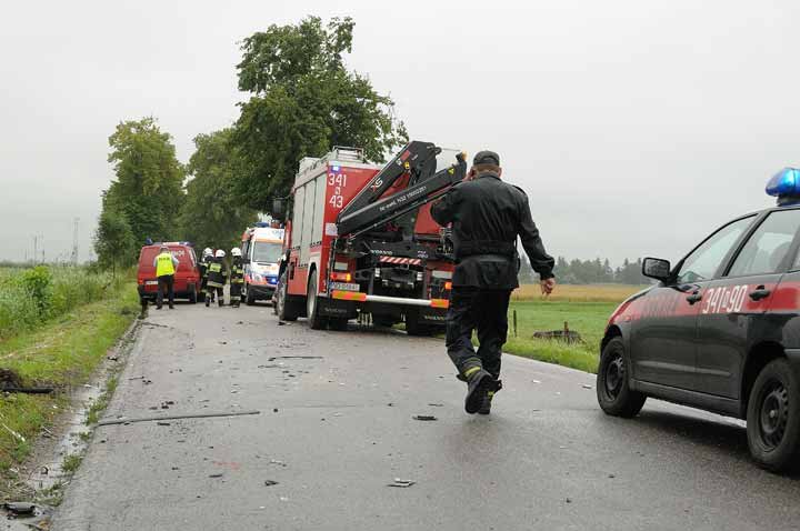Wypadek między Jegłownikiem a Gronowem zdjęcie nr 37803