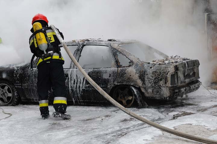 Pożar w Karczowiskach Górnych zdjęcie nr 41328