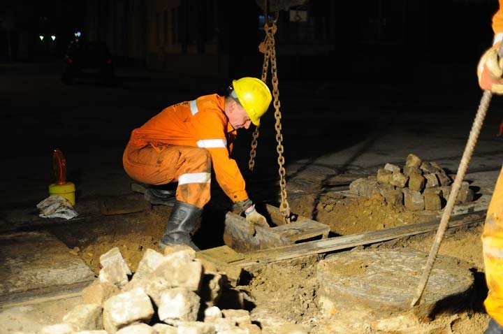 Elbląg Nocny remont torowiska
