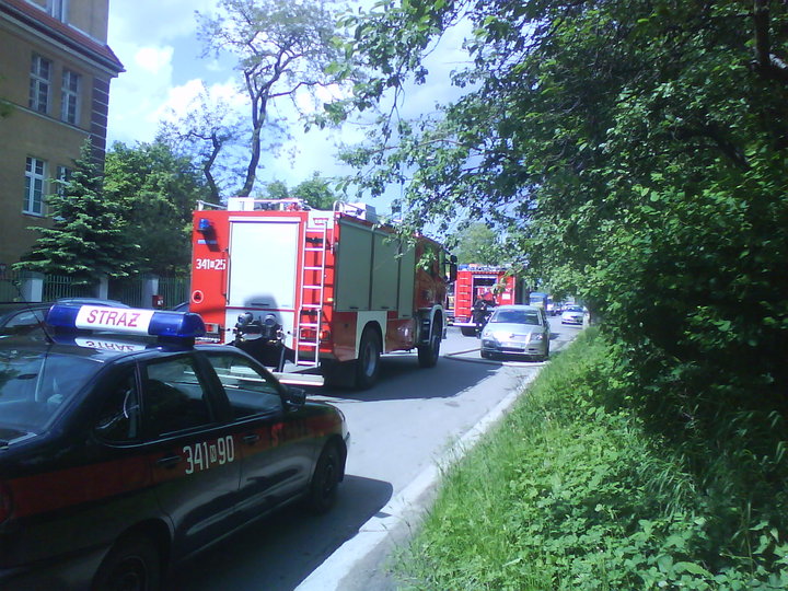Elbląg Pożar na Saperów