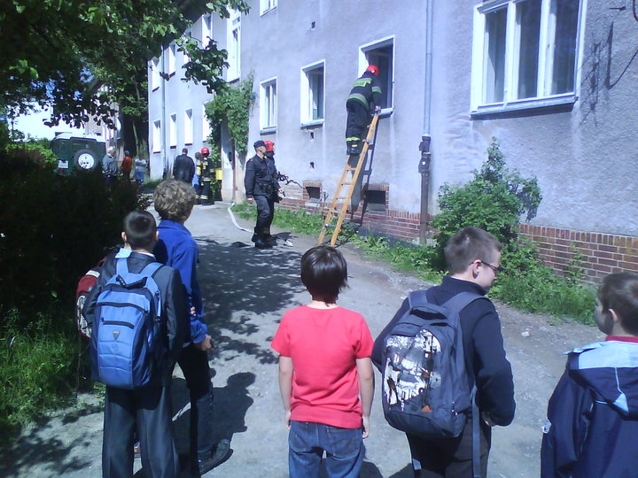 "Pożar" na Saperów zdjęcie nr 45452