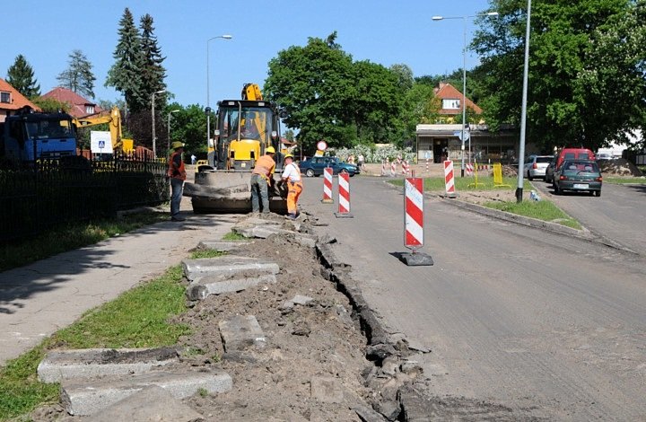 Zamknięte skrzyżowanie Kościuszki-Chrobrego zdjęcie nr 45776