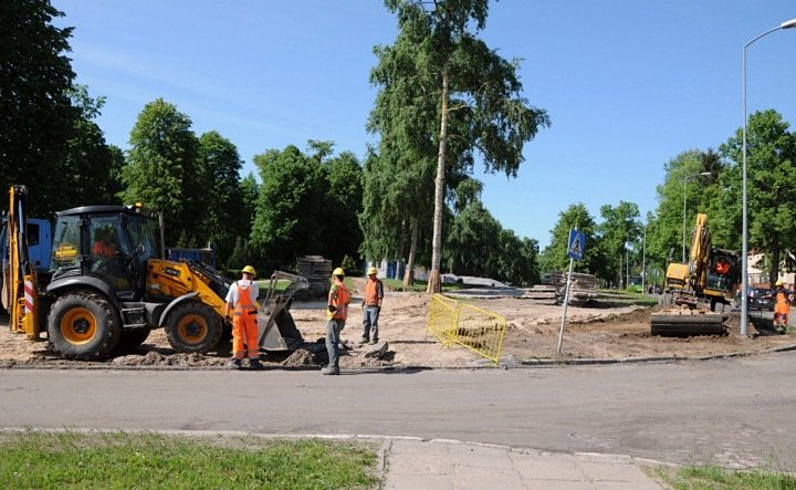 Zamknięte skrzyżowanie Kościuszki-Chrobrego zdjęcie nr 45766