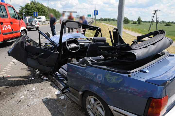 Wypadek na skrzyżowaniu Żuławskiej z obwodnicą zdjęcie nr 46598