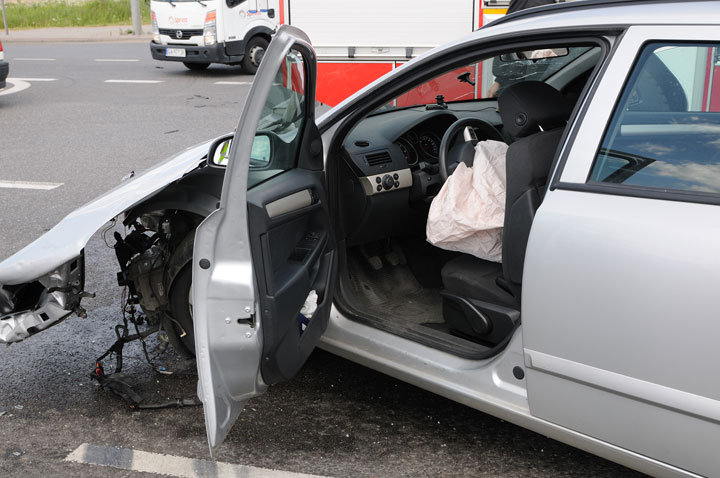 Wypadek na skrzyżowaniu Żuławskiej z obwodnicą zdjęcie nr 46603