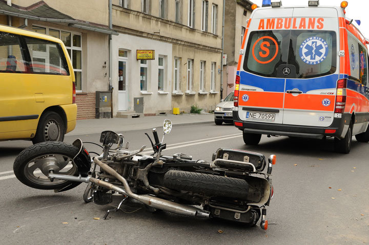 Potrącenie motocyklisty na Robotniczej zdjęcie nr 48789