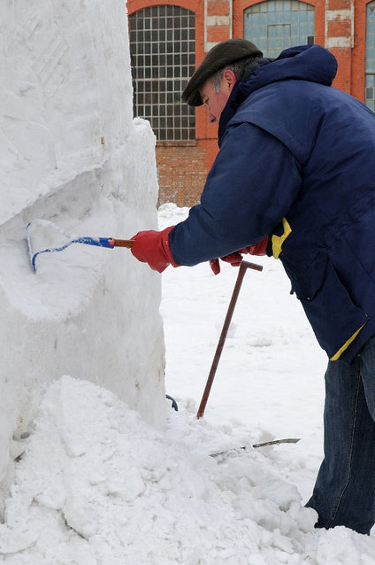 Rzeźby śniegowe w Galerii El zdjęcie nr 53382