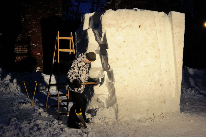 Rzeźby śniegowe w Galerii El zdjęcie nr 53395