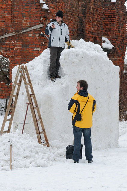 Rzeźby śniegowe w Galerii El zdjęcie nr 53371