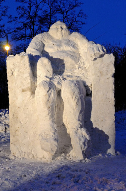 Rzeźby śniegowe w Galerii El zdjęcie nr 53393