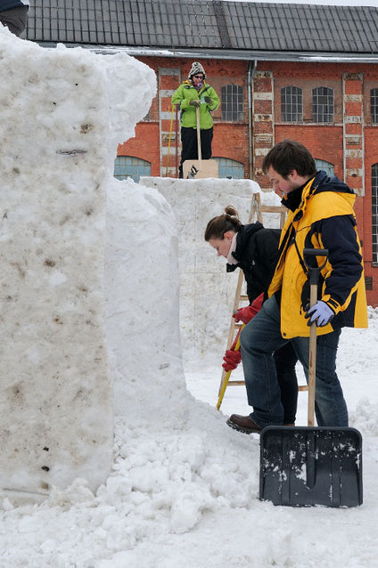Rzeźby śniegowe w Galerii El zdjęcie nr 53378