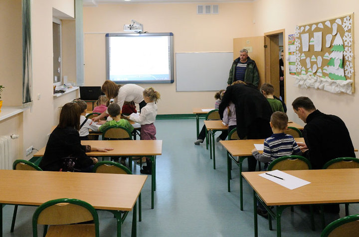 Pierwszoklasiści z rodzicami w ZSA zdjęcie nr 53519