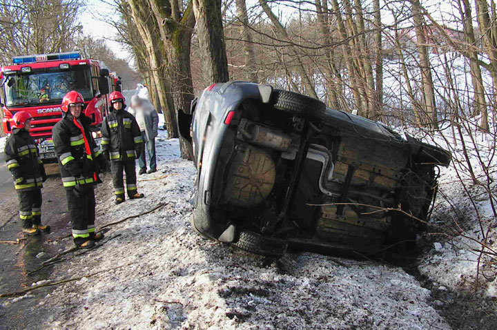 Piastowo: fordem uderzyła w drzewo zdjęcie nr 53622