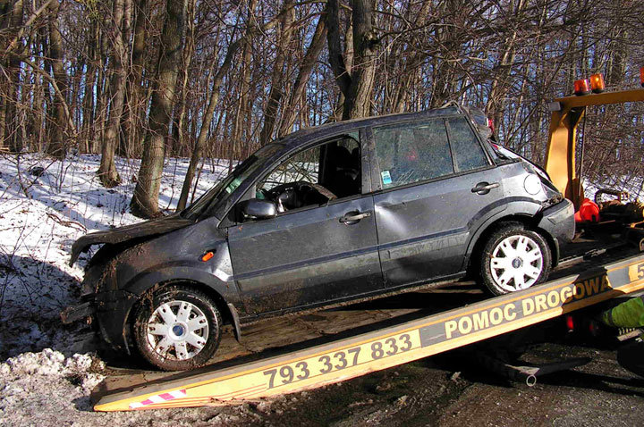 Piastowo: fordem uderzyła w drzewo zdjęcie nr 53636