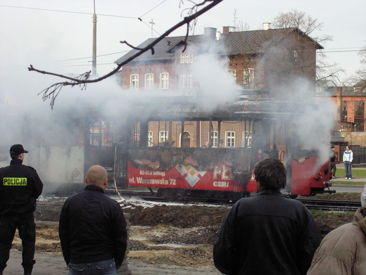 Pożar tramwaju zdjęcie nr 55433
