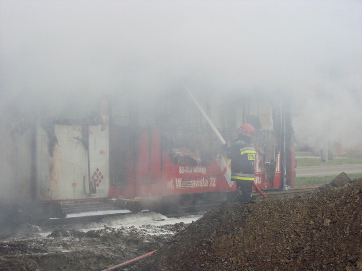 Pożar tramwaju zdjęcie nr 55430