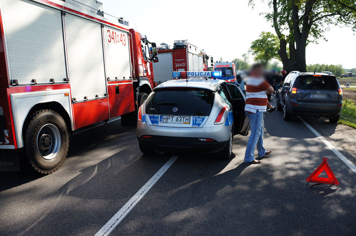 Wypadek przed Jegłownikiem: jedna osoba ranna zdjęcie nr 57210