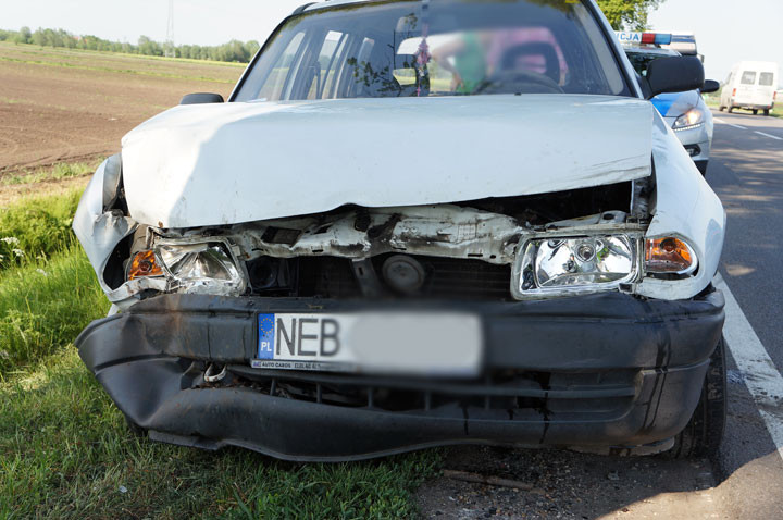 Wypadek przed Jegłownikiem: jedna osoba ranna zdjęcie nr 57217