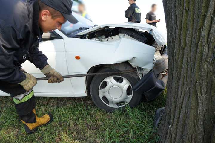 Wypadek przed Jegłownikiem: jedna osoba ranna zdjęcie nr 57214