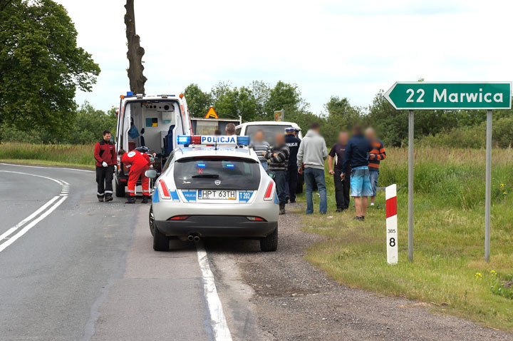 Wypadek w Karczowiskach Górnych zdjęcie nr 57719