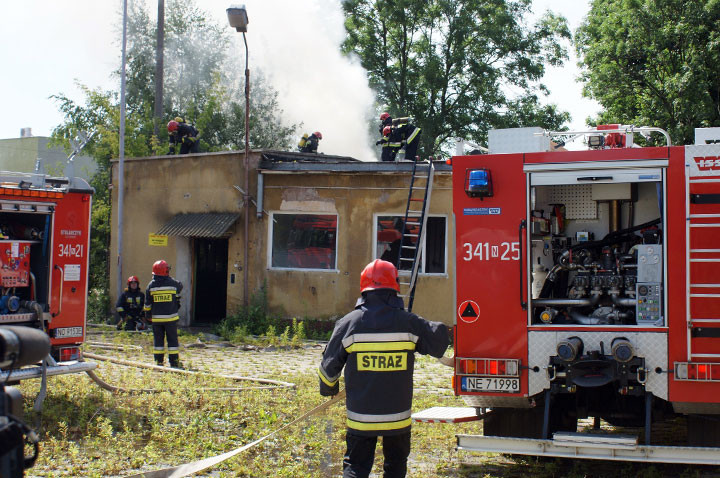 Hetmańska: pożar pustostanu zdjęcie nr 58881