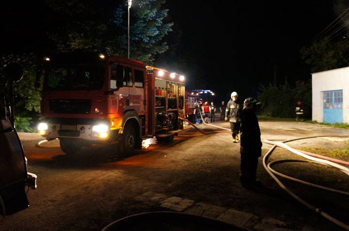 Nocny pożar w Gronowie Elbląskim zdjęcie nr 60212