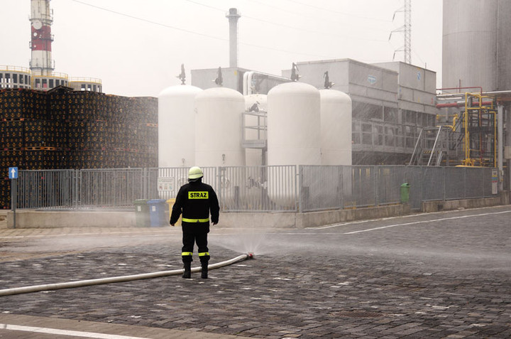 Strażackie ćwiczenia w elbląskim browarze zdjęcie nr 63638