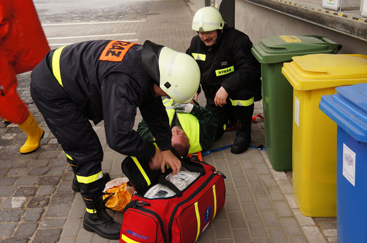 Strażackie ćwiczenia w elbląskim browarze zdjęcie nr 63645