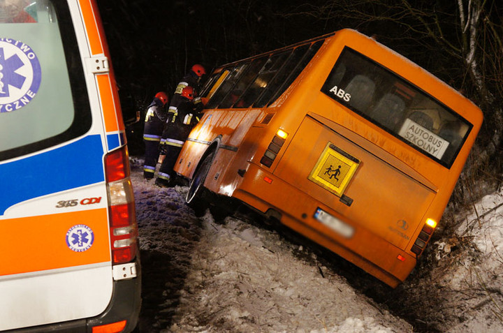 Wypadek szkolnego autobusu zdjęcie nr 64986