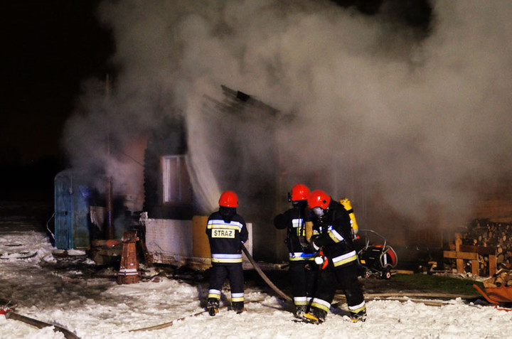 Pożar w Raczkach Elbląskich zdjęcie nr 65126