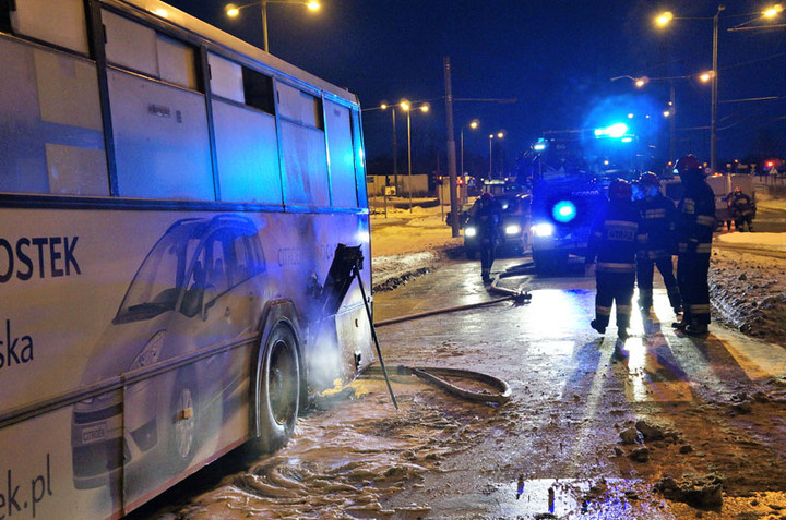 Pożar autobusu na Ogólnej zdjęcie nr 65578