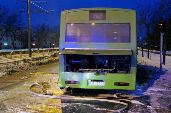 Pożar autobusu na Ogólnej zdjęcie nr 65580