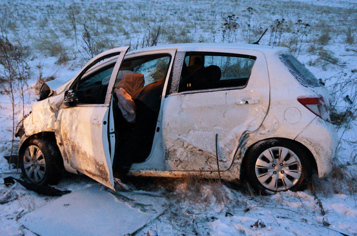 Wypadek koło Komorowa Żuławskiego zdjęcie nr 67076